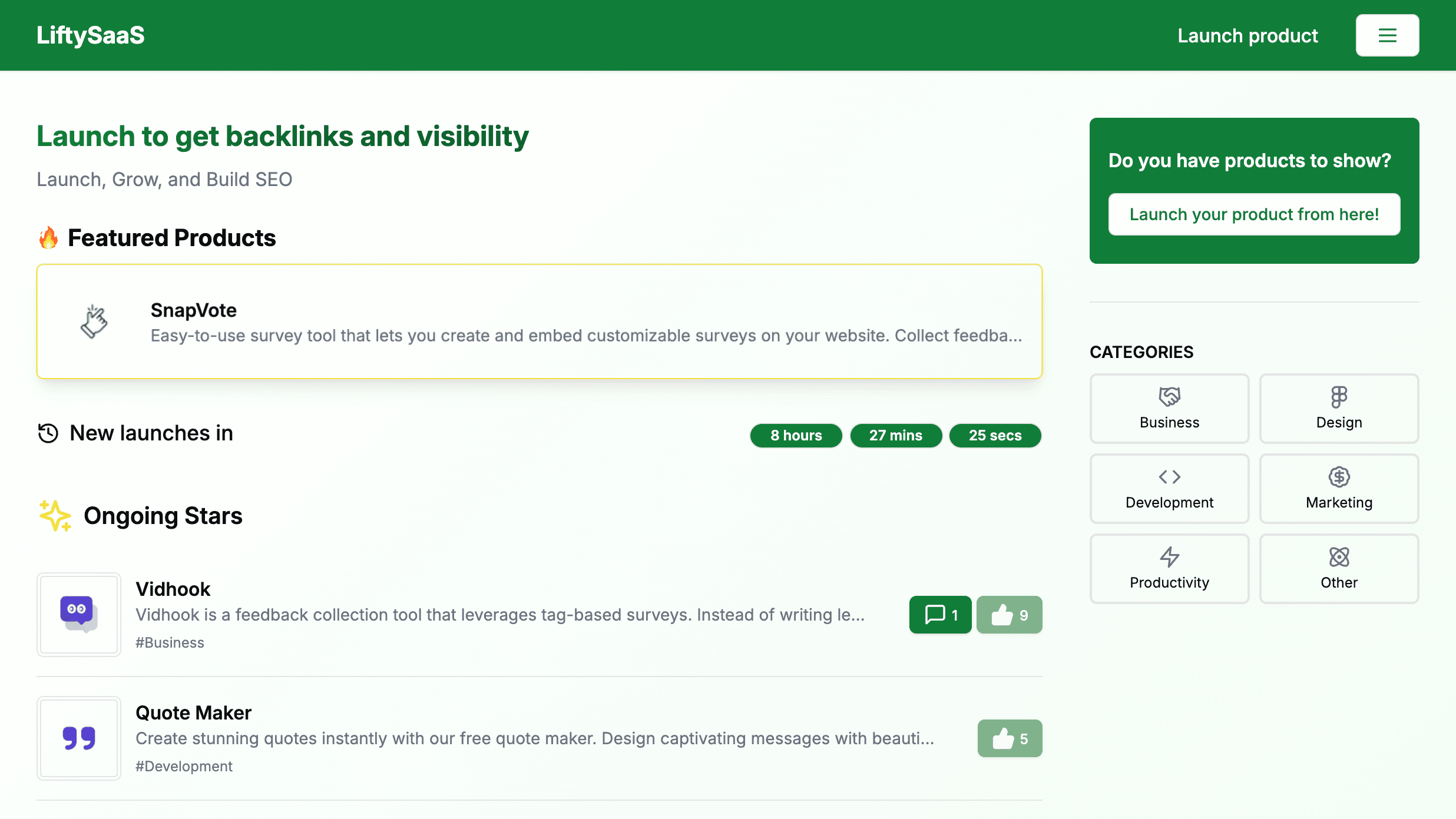 LiftySaaS Screenshot